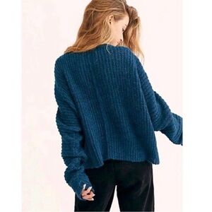 Free People Dream Lagoon V-Neck Sweater